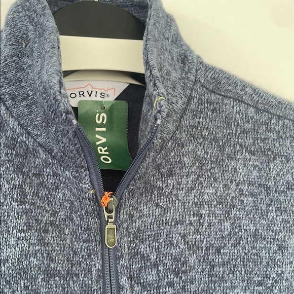 Orvis Women’s Outdoor Performance Blue Marled Sweater Fleece Comfort Classic XS - Picture 7 of 16